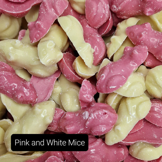 Pink and White Mice